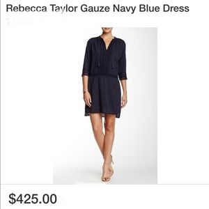Beautiful Navy Blue Gauze Dress